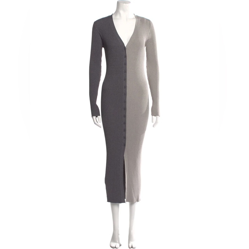 Staud Shoko Gray Dress Small